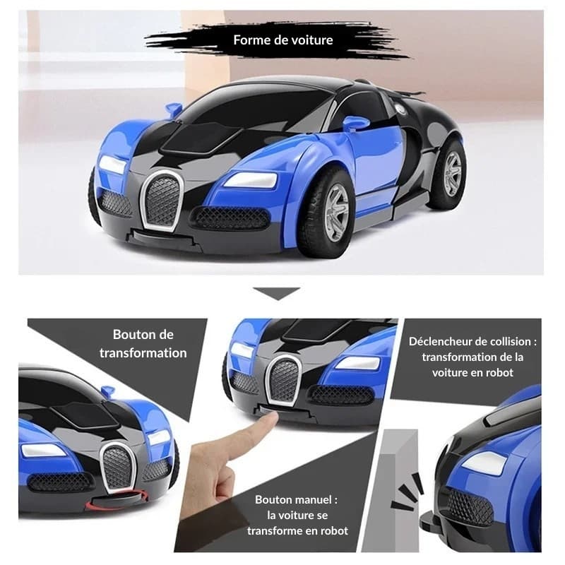 Jouet Transformachine voiture de sport pour enfant