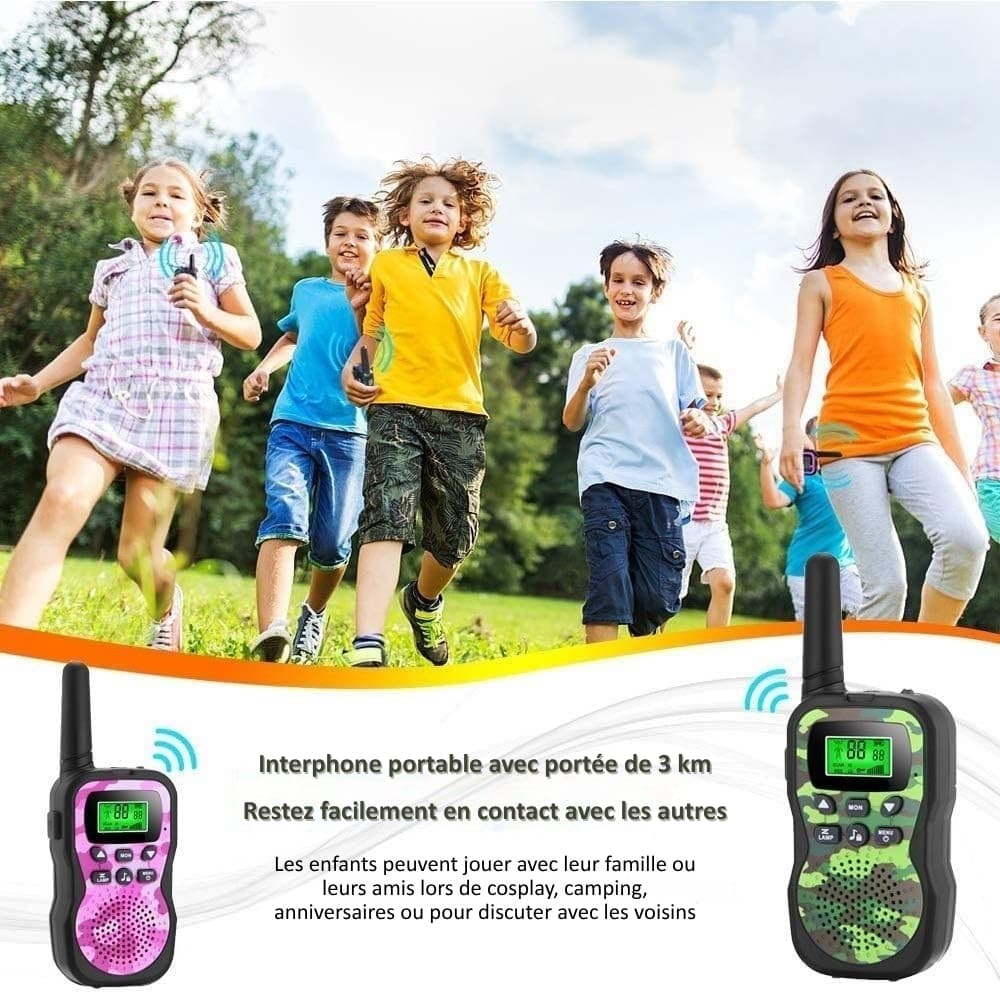 Talkie-walkie enfant à motif camouflage