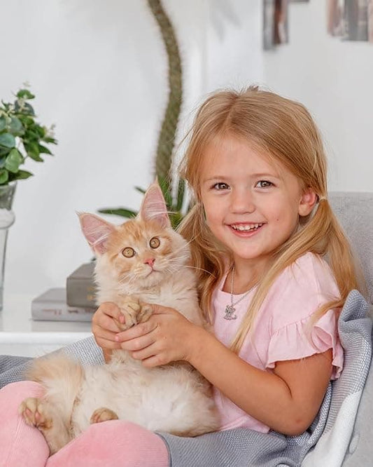 Collier avec pendentif chat pour enfant