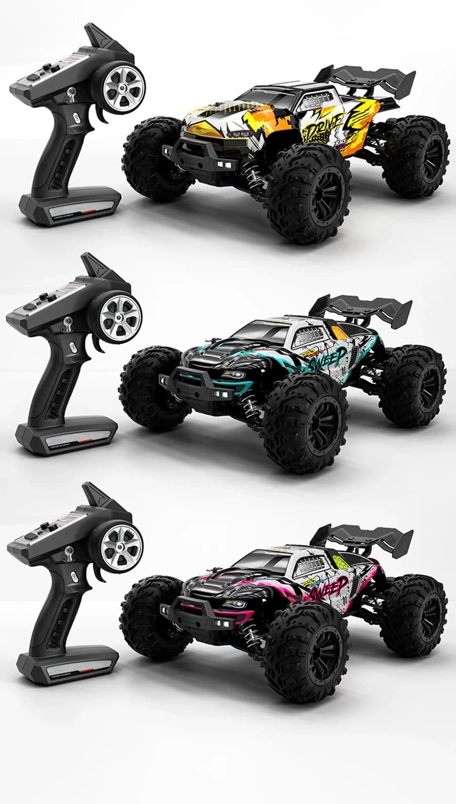 Voiture Télécommandée Turbo Raptor 70Km/h – Tout Terrain Haute Vitesse RC