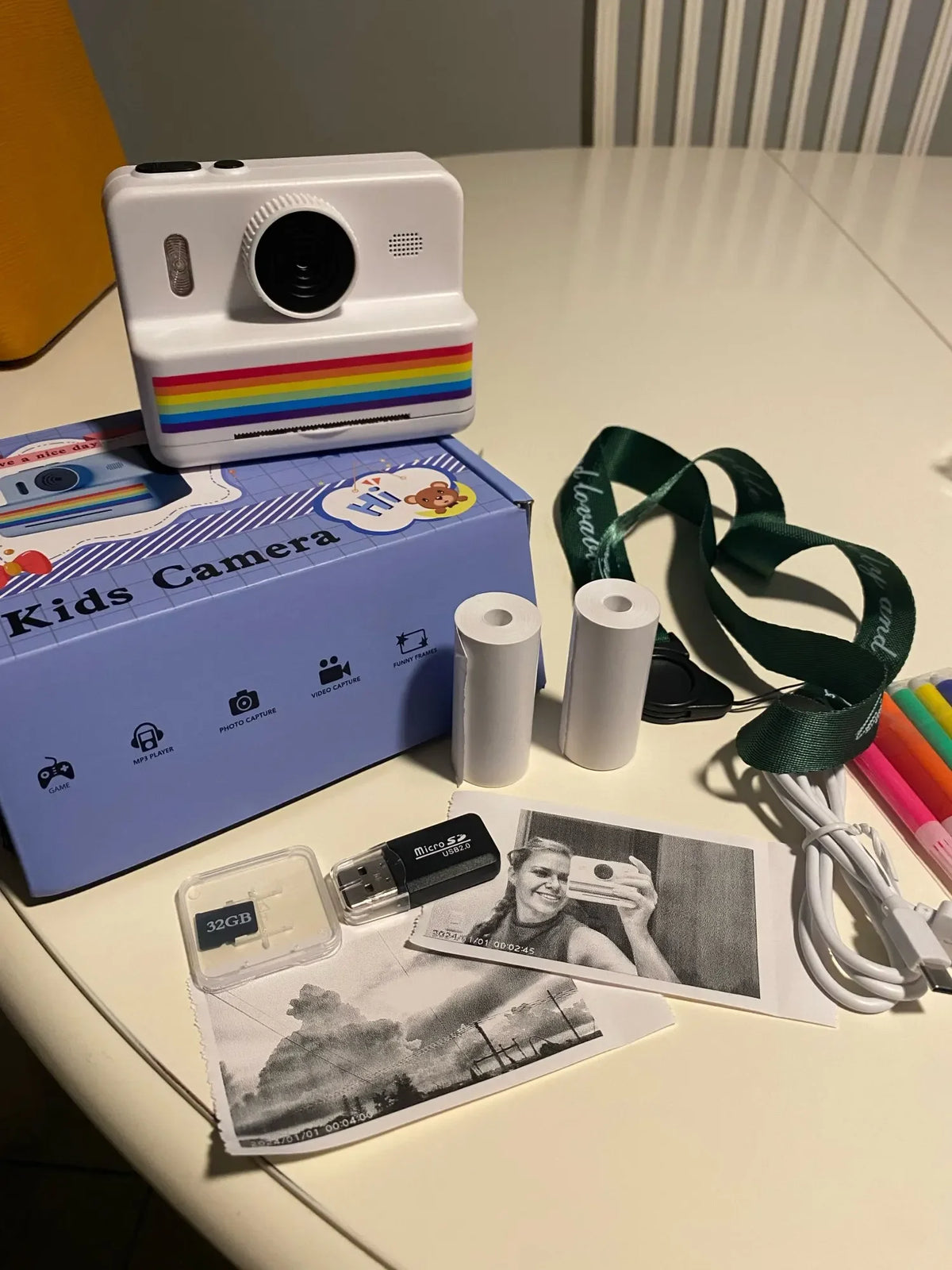 Appareil photo instantané pour enfants – imprimante intégrée et écran LCD