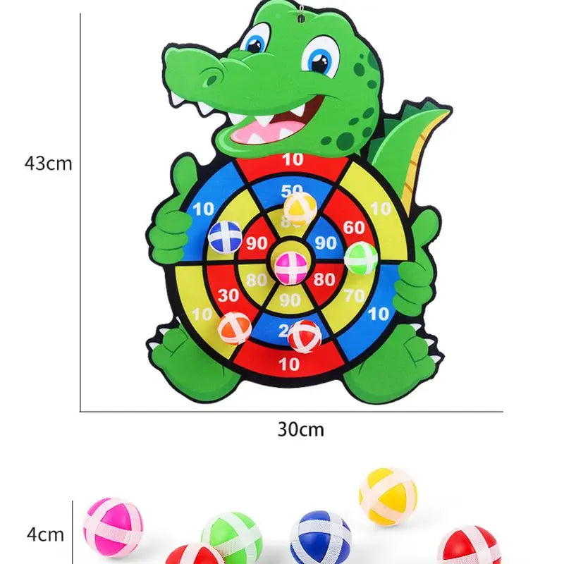 Jeu Montessori enfants dès 3 ans lancer de balles sur cible pour la motricité