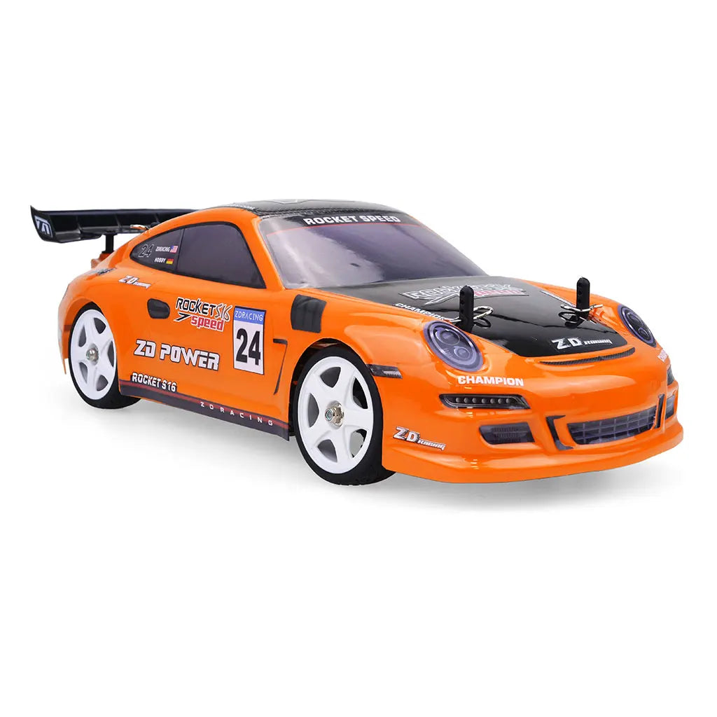 Voiture télécommandée orange à haute vitesse