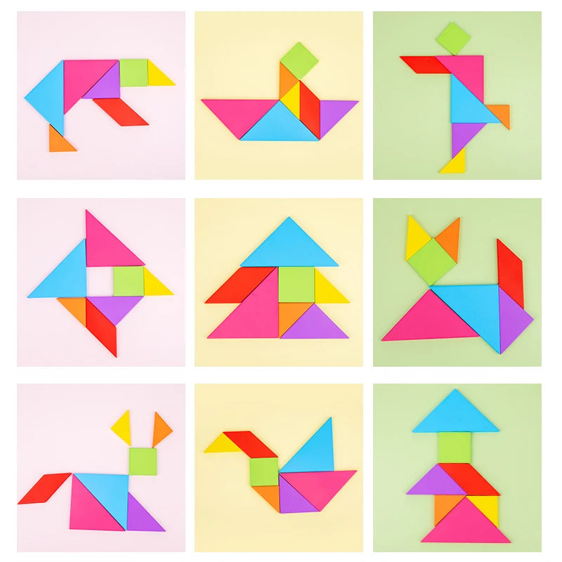 Puzzle Tangram en bois
