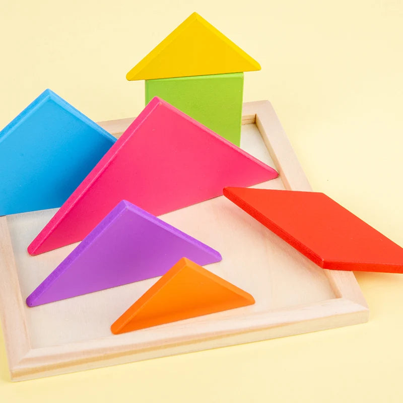 Puzzle Tangram en bois