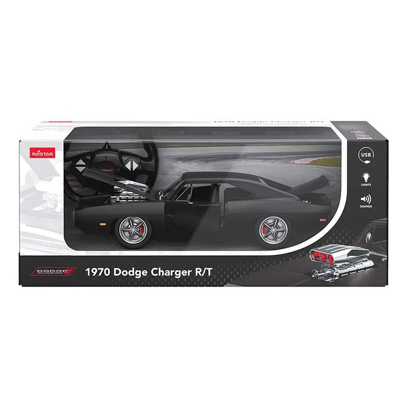 Voiture télécommandée rechargeable R/T RC noir