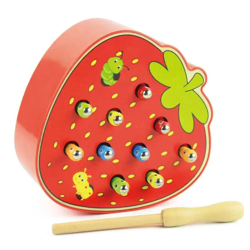 Jouets Montessori ensemble de pommes et fraises pour apprendre les couleurs et les formes pour enfants