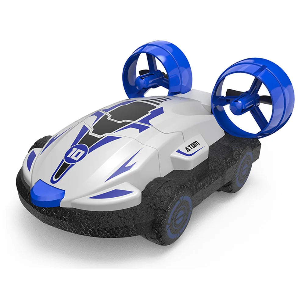 Voiture amphibie télécommandée pour enfants Bleu