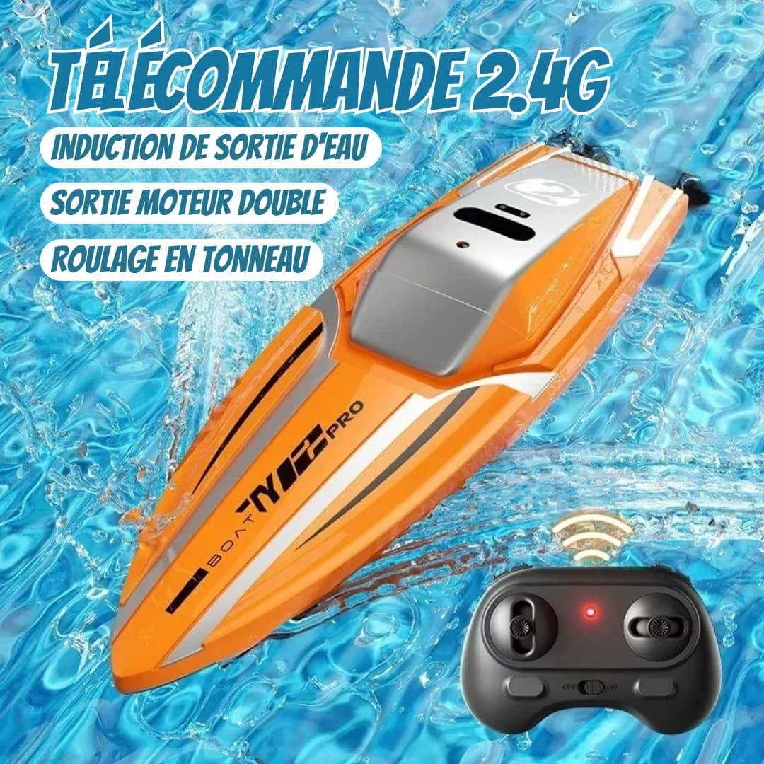 Bateau télécommandé enfant – Jeu aquatique fun et éducatif