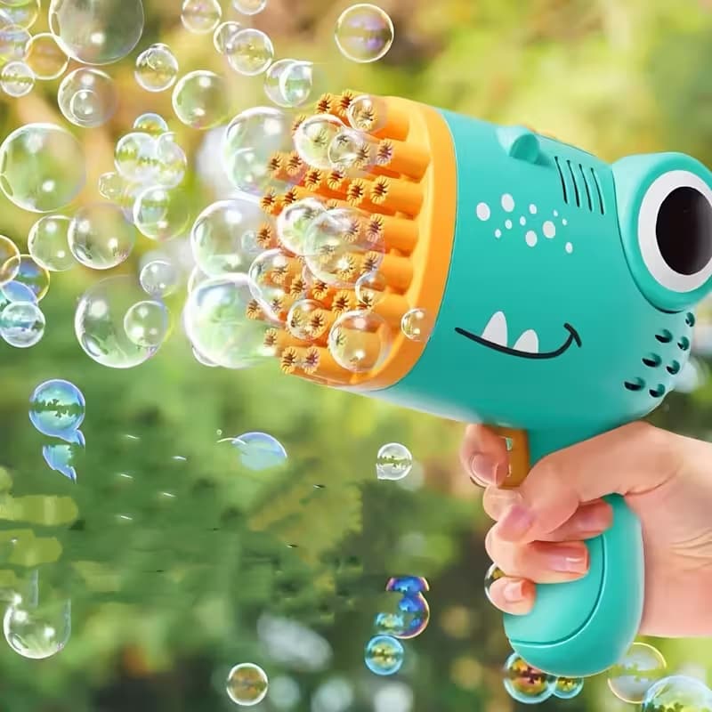 Pistolet à bulles électrique Dinosaure automatique pour enfants