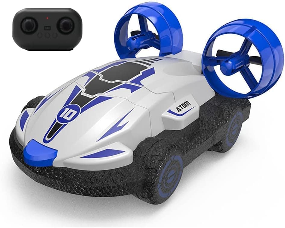 Voiture amphibie télécommandée pour enfants Bleu
