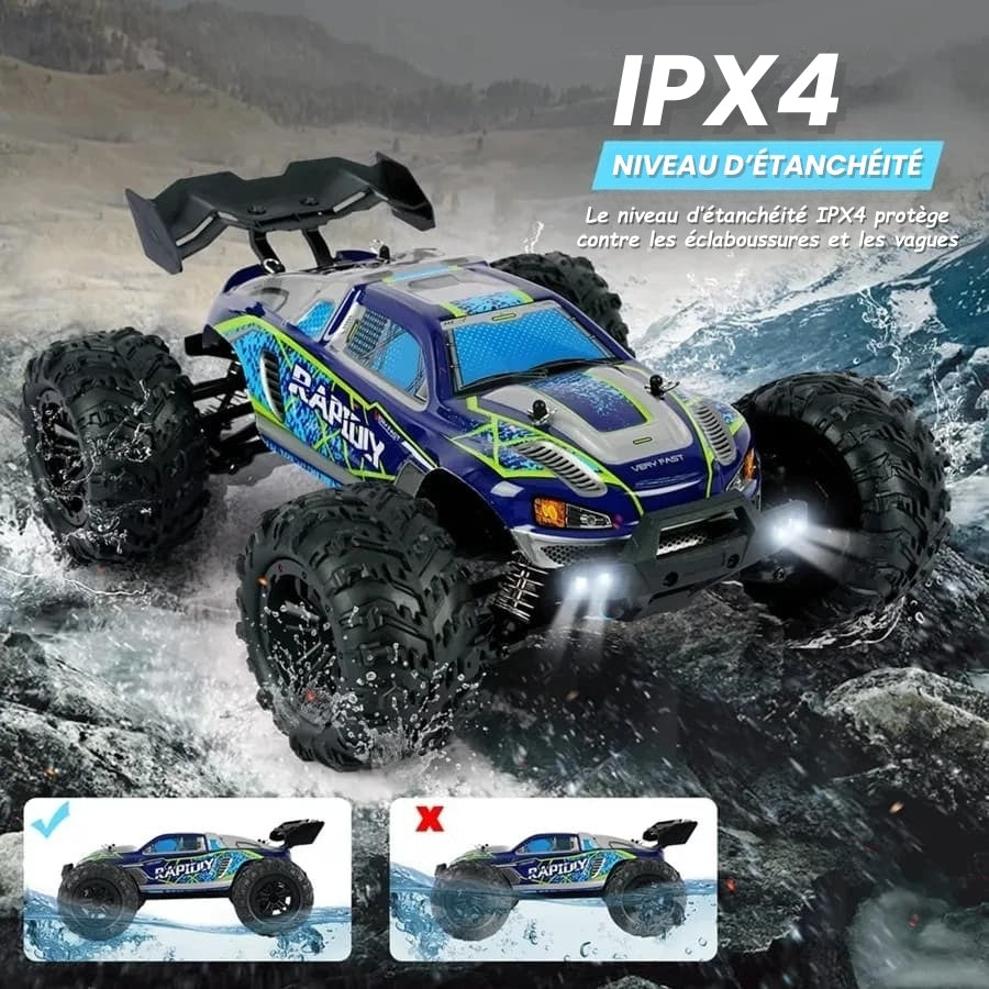 Voiture Télécommandée Turbo Raptor 70Km/h – Tout Terrain Haute Vitesse RC