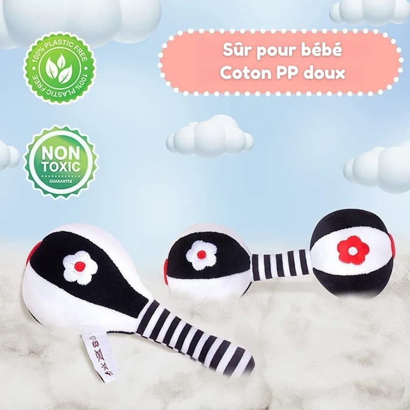 Hochets souples pour bébé de 0 à 12 mois