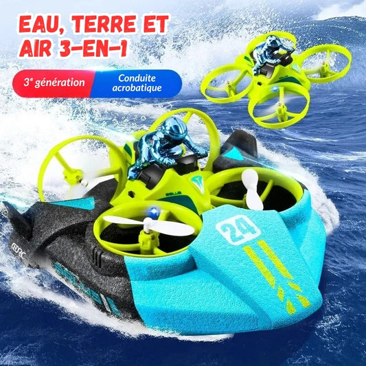 Drone Enfant 8 ans Amphibie 3 en 1