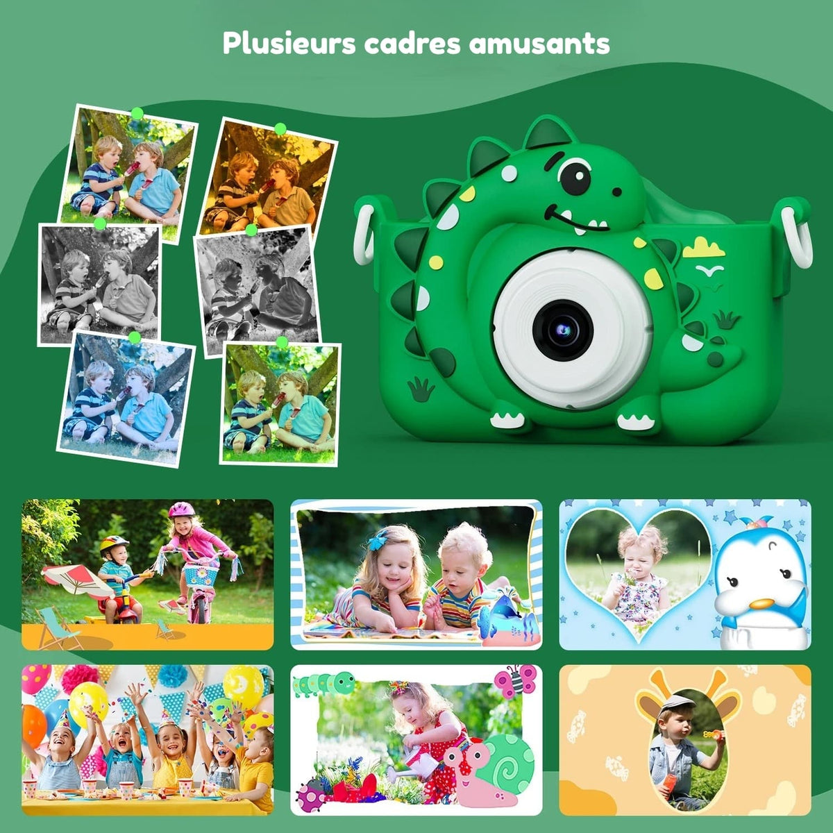 Appareil photo dinosaure 32GB 1080P HD