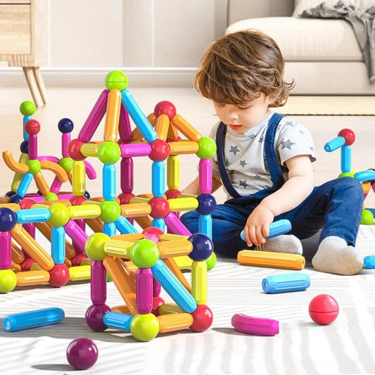 Jeu de Construction Magnétique pour Enfants