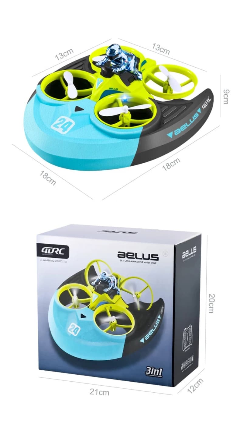 Drone Enfant 8 ans Amphibie 3 en 1