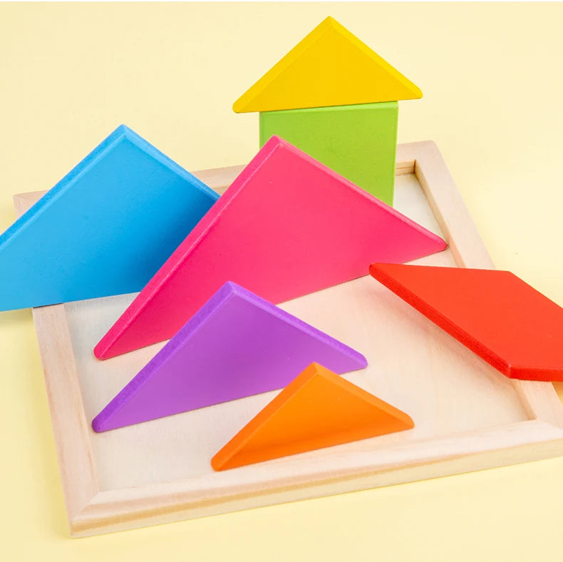 Puzzle Tangram en bois