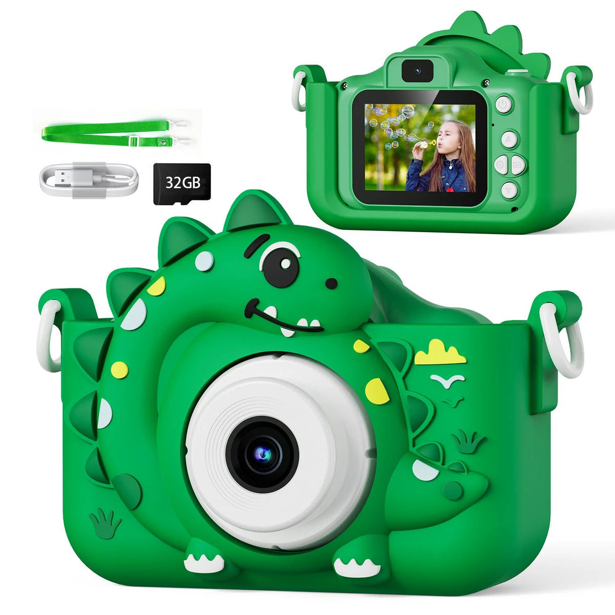 Appareil photo dinosaure 32GB 1080P HD