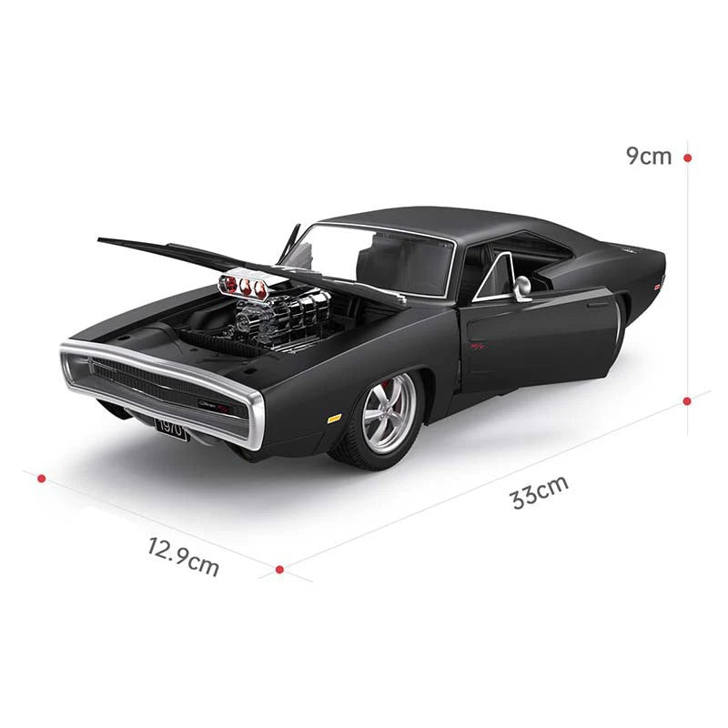 Voiture télécommandée rechargeable R/T RC noir