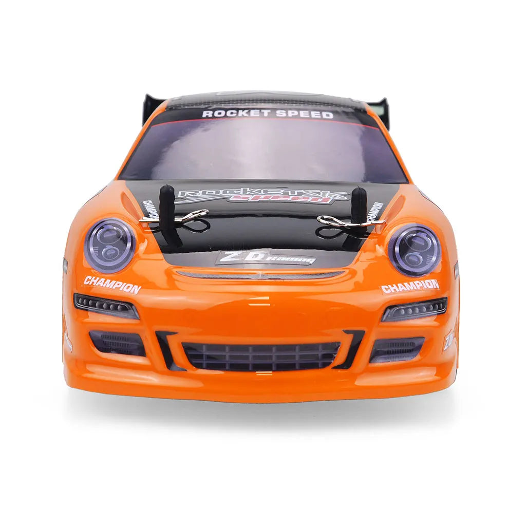 Voiture télécommandée orange à haute vitesse