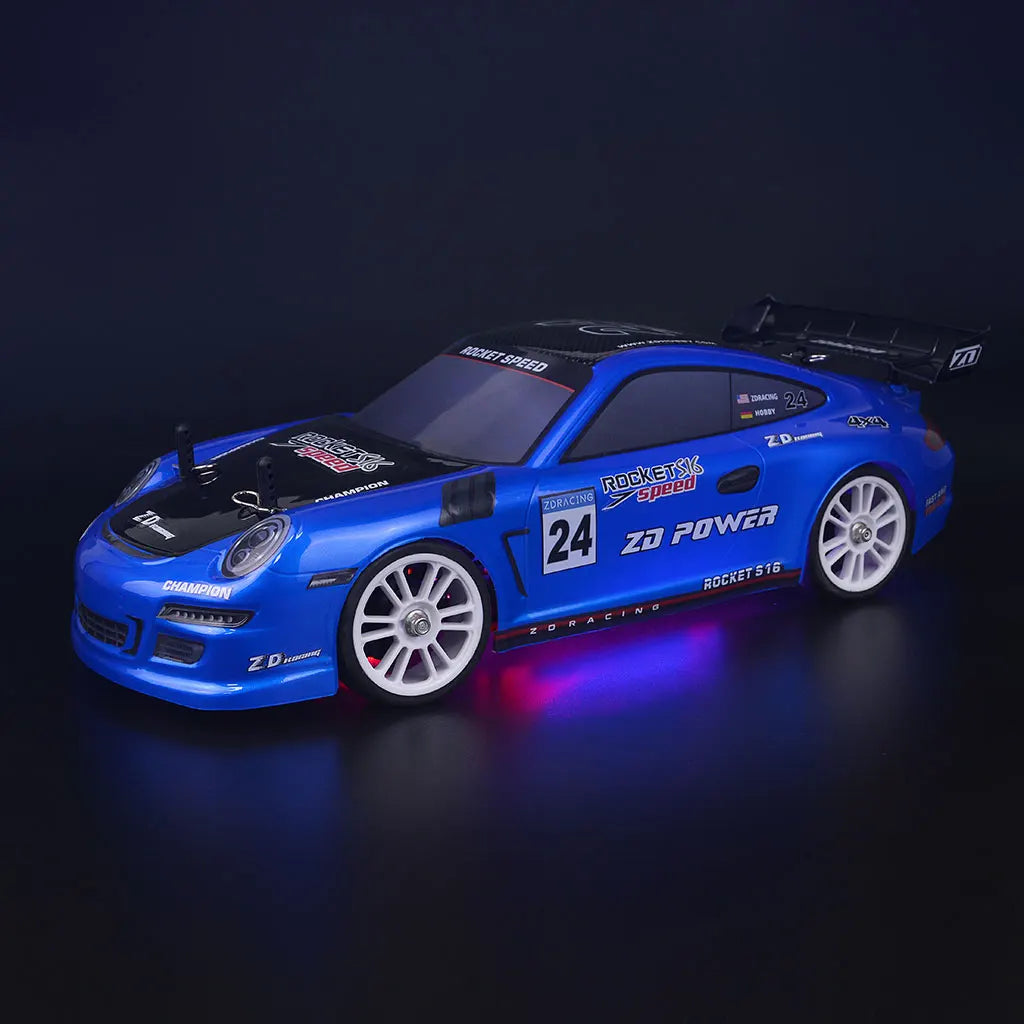 Voiture télécommandée bleu à haute vitesse