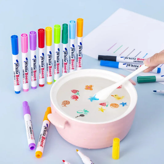 Feutres magiques Montessori à encre flottante