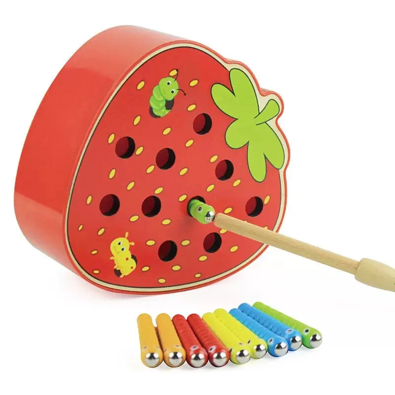 Jouets Montessori ensemble de pommes et fraises pour apprendre les couleurs et les formes pour enfants