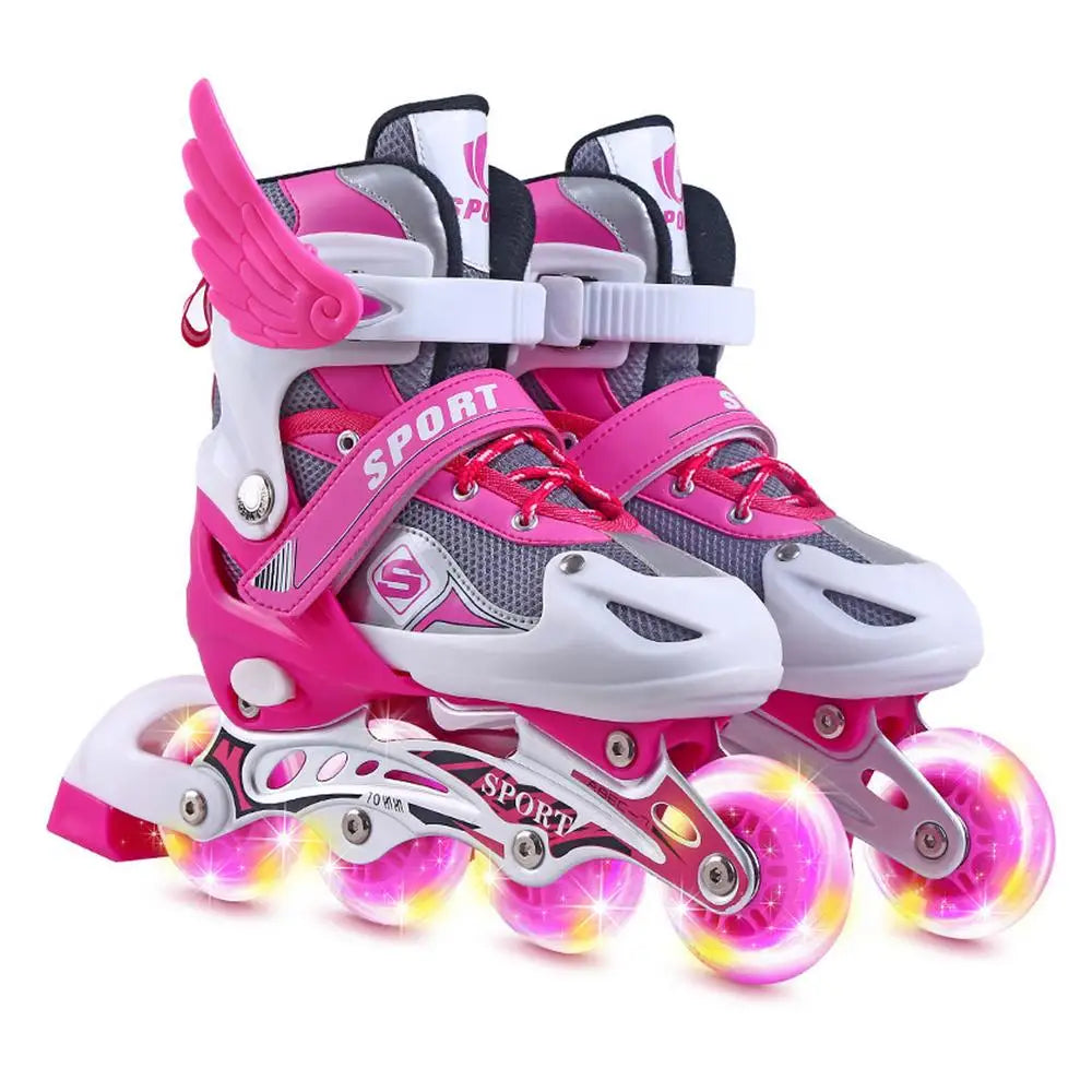 Chaussures de patins à roulettes avec ailes pour enfants