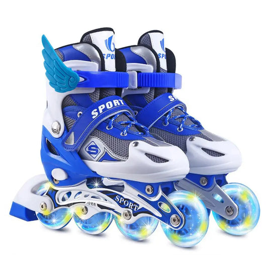 Chaussures de patins à roulettes avec ailes pour enfants