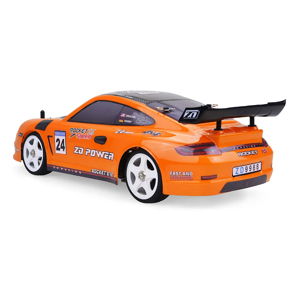 Voiture télécommandée orange à haute vitesse