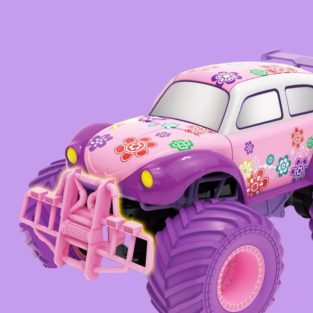 Voiture télécommandée 4X4 Coccinelle rose