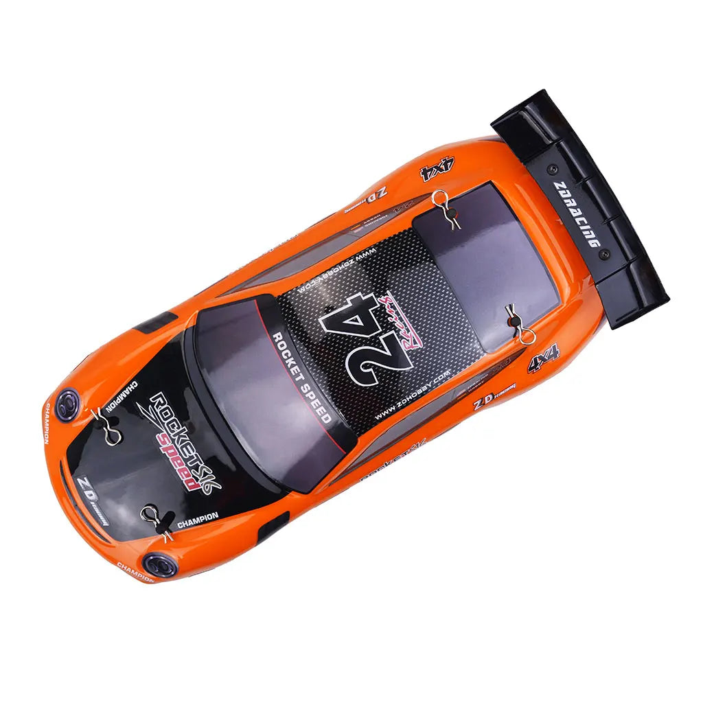 Voiture télécommandée orange à haute vitesse