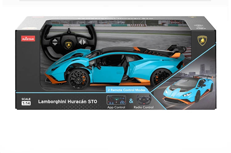 Voiture télécommandée Lamborghini Huracan STO RC bleu