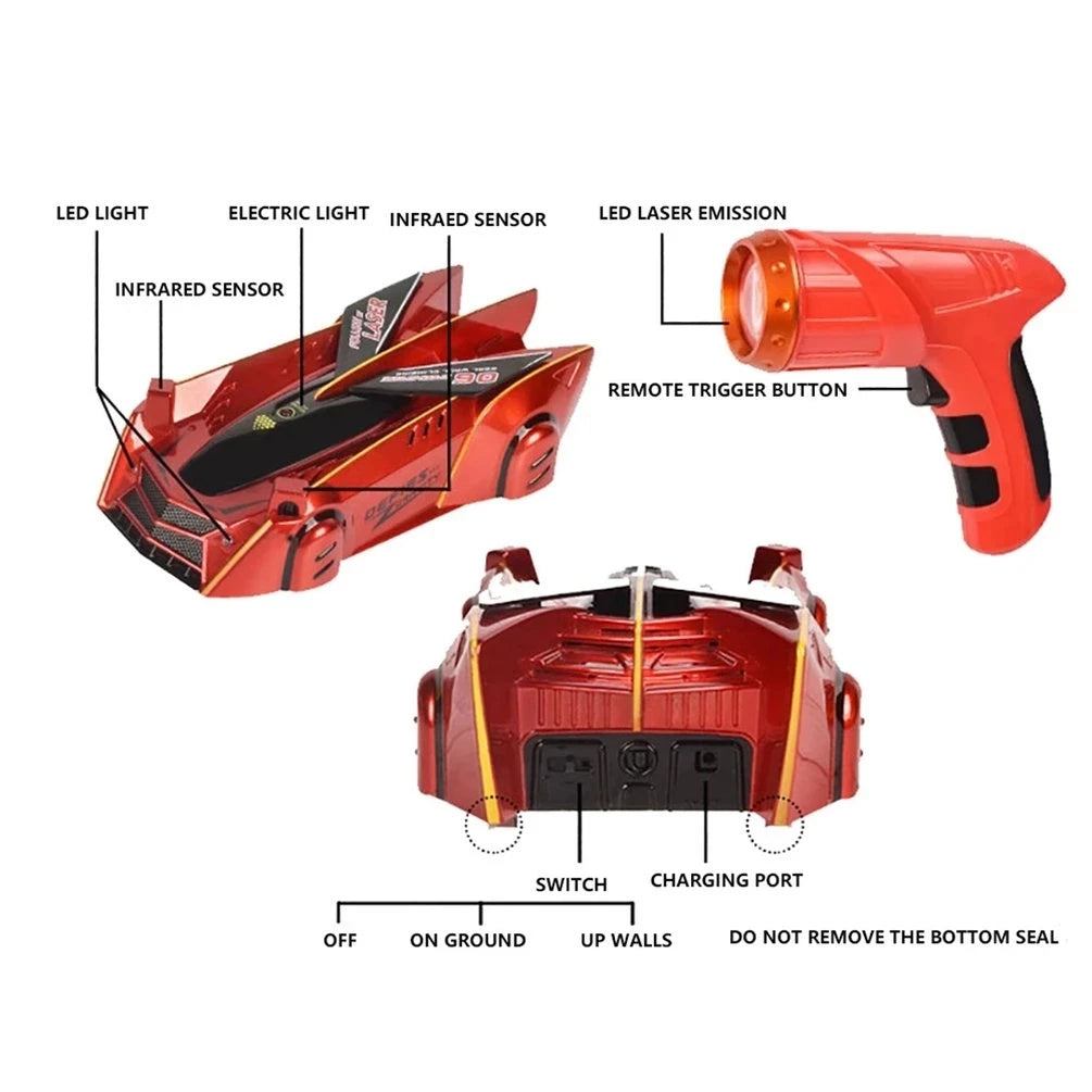 Voiture télécommandée laser zéro gravité