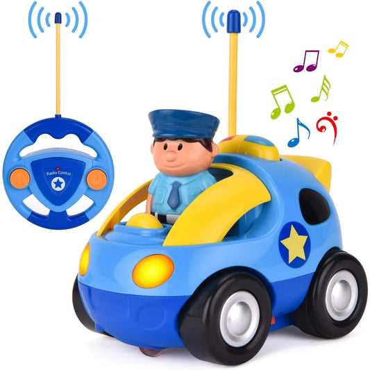 Voiture de police télécommandée pour bébé