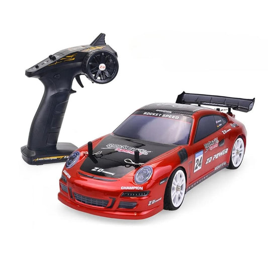 Voiture télécommandée rouge à haute vitesse