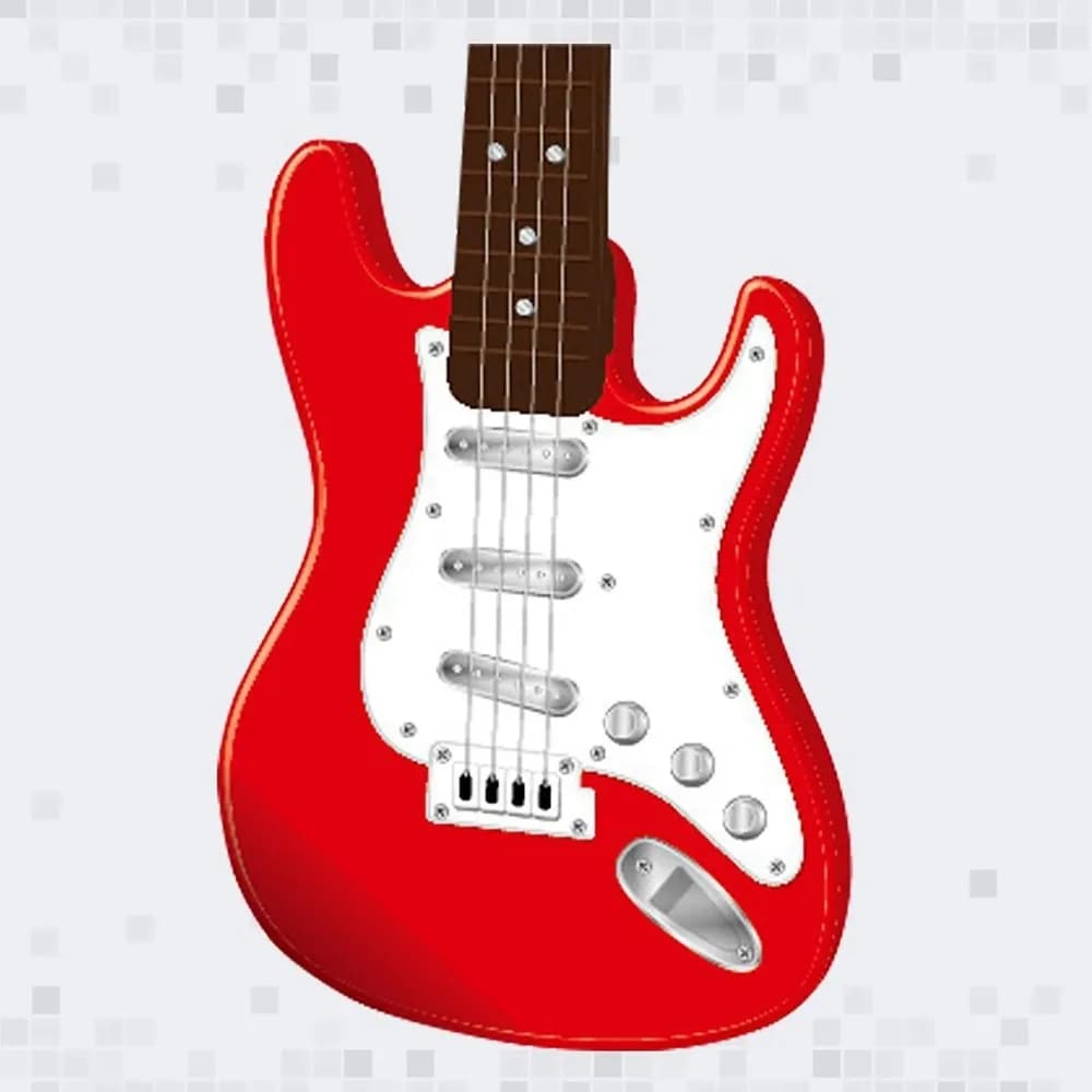 Guitare électrique à 4 cordes pour enfant
