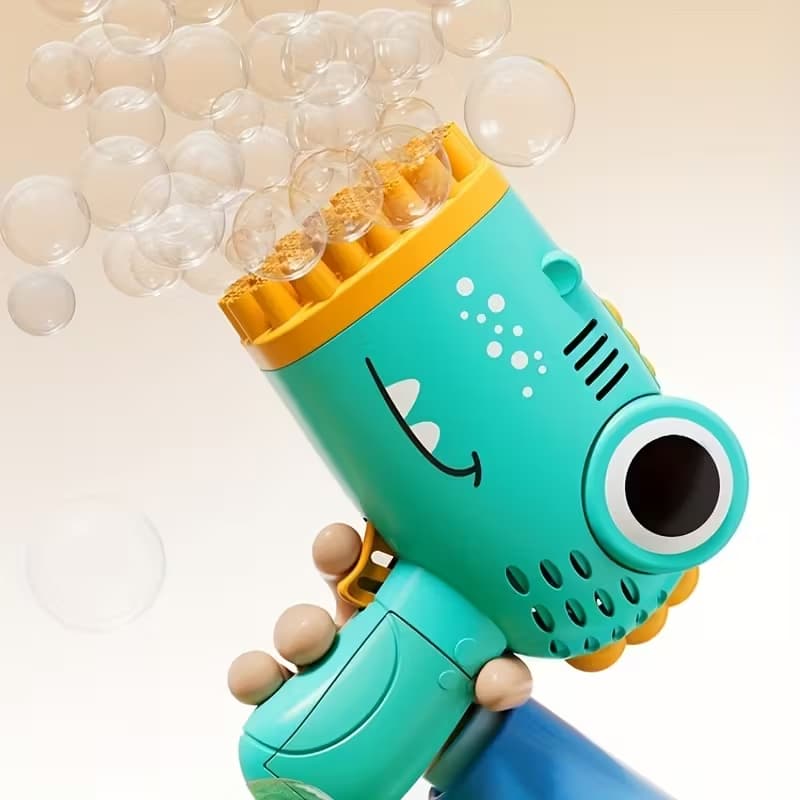 Pistolet à bulles électrique Dinosaure automatique pour enfants