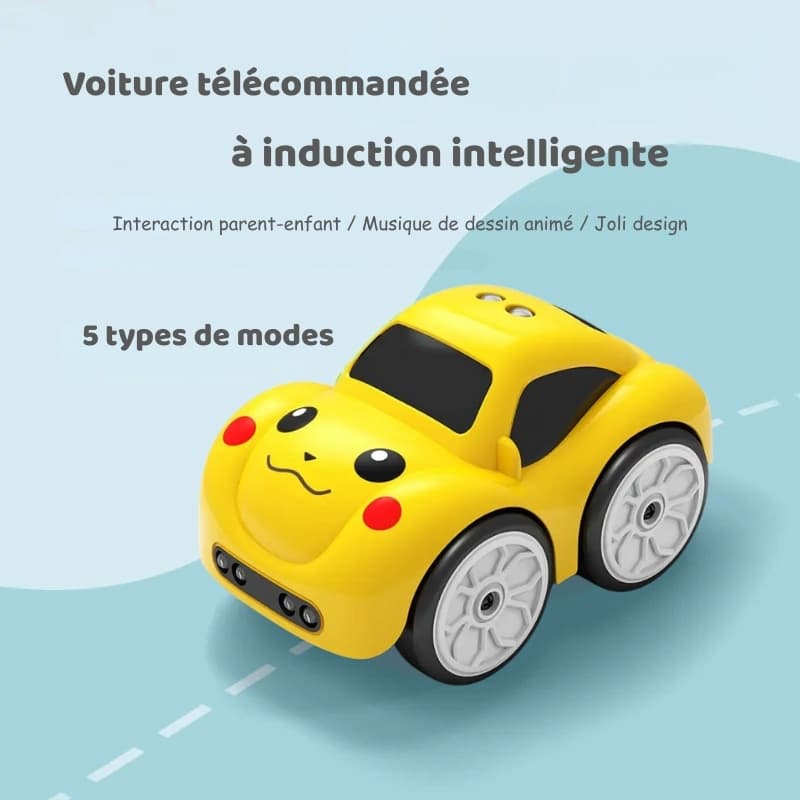 Mini voiture télécommandée Pika avec détecteur de mouvements
