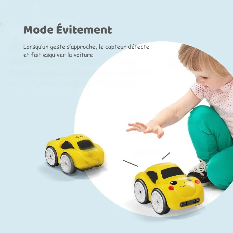 Mini voiture télécommandée Pika avec détecteur de mouvements