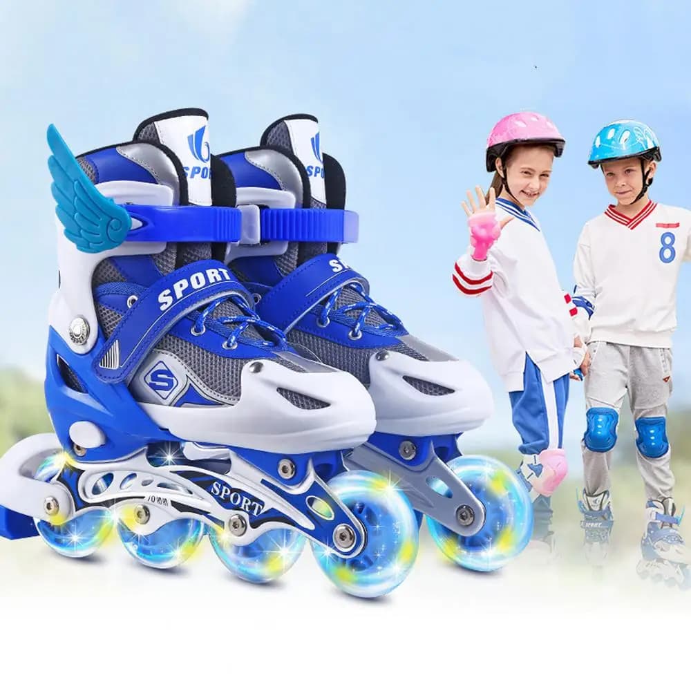 Chaussures de patins à roulettes avec ailes pour enfants